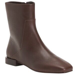 BERNARDO Made In Brazil Leather Piece Square Toe Boots